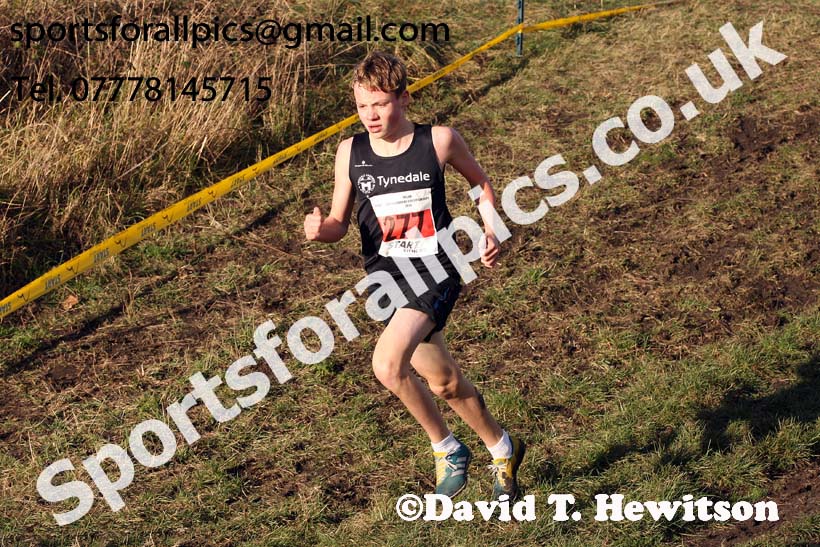 Boys under-15s North Eastern Cross Country, 2018 Northern Cross Country Champs., Wrekenton, Gateshead. Photo:  David T. Hewitson/Sports for All Pics
